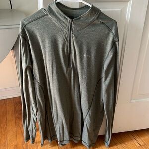 Army green Orvis 1/4 zip size Large